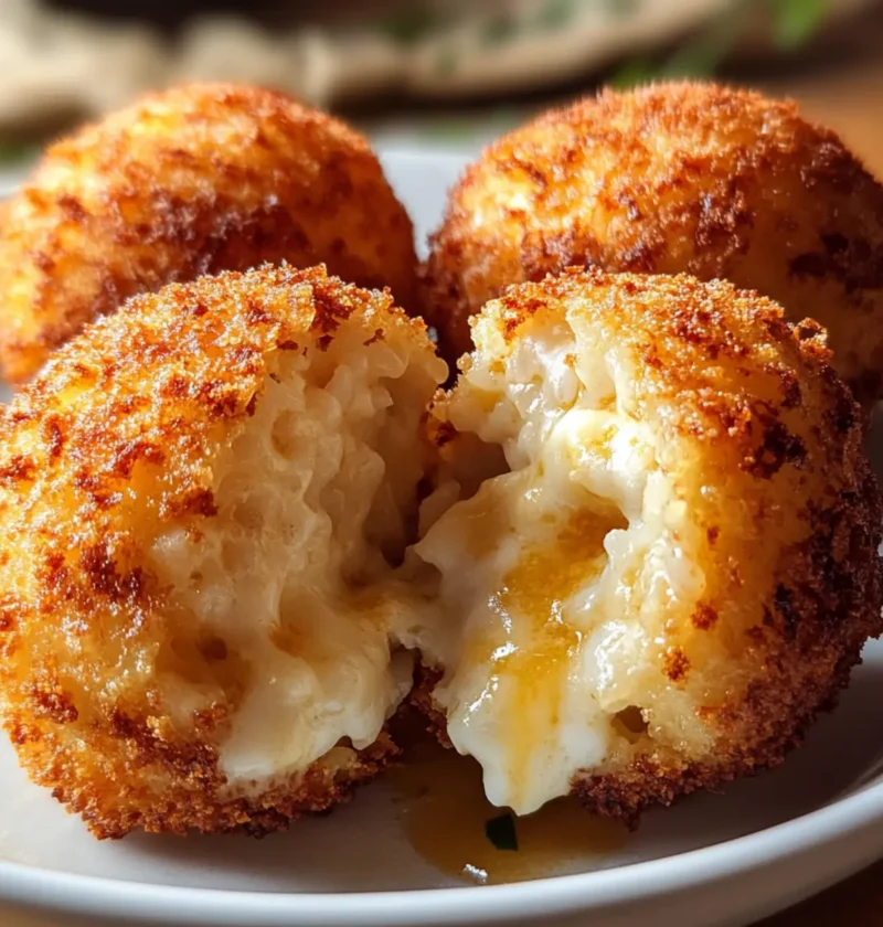 Reisbällchen (Arancini) im Airfryer – knusprig außen, cremig innen